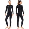 Wet Suits for Men 3MM Neoprene Wetsuit for Women in Cold Water Front Zip Triathlon (Medium, Woman's Black) view 1