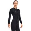 Wet Suits for Men 3MM Neoprene Wetsuit for Women in Cold Water Front Zip Triathlon (Medium, Woman's Black) view 2