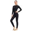 Wet Suits for Men 3MM Neoprene Wetsuit for Women in Cold Water Front Zip Triathlon (Medium, Woman's Black) view 3