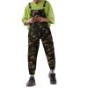 Bib Overalls for Men Denim Relaxed Fit Lightweight Stretch Jean Jumpsuit Classic Camouflage Print Suspender Pants view 1