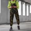 Bib Overalls for Men Denim Relaxed Fit Lightweight Stretch Jean Jumpsuit Classic Camouflage Print Suspender Pants view 2