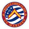 7.62 Design E-2 Private First Class 3.5" U.S. Marine Corps Rank Decal view 1