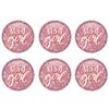 Beistle 6 Piece Prismatic It's A Girl Pinback Buttons For Baby Shower Party Favors Gender Reveal Decorations view 1