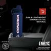 Campus Colors NCAA Stainless Steel Water Bottle - Twist on cap - 24 oz - Carry Clip - Keeps Your Drinks Hot or Cold for Hours (Gonzaga Bulldogs - Navy) view 3