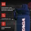 Campus Colors NCAA Stainless Steel Water Bottle - Twist on cap - 24 oz - Carry Clip - Keeps Your Drinks Hot or Cold for Hours (Gonzaga Bulldogs - Navy) view 4