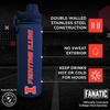 Campus Colors NCAA Stainless Steel Water Bottle - Twist on cap - 24 oz - Carry Clip - Keeps Your Drinks Hot or Cold for Hours (Illinois Fighting Illini - Navy) view 2