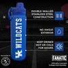 Campus Colors NCAA Stainless Steel Water Bottle - Twist on cap - 24 oz - Carry Clip - Keeps Your Drinks Hot or Cold for Hours (Kentucky Wildcats - Royal) view 2
