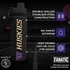 Campus Colors NCAA Stainless Steel Water Bottle - Twist on cap - 24 oz - Carry Clip - Keeps Your Drinks Hot or Cold for Hours (Washington Huskies - Black) view 2