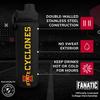 Campus Colors NCAA Stainless Steel Water Bottle - Twist on cap - 24 oz - Carry Clip - Keeps Your Drinks Hot or Cold for Hours (Iowa State Cyclones - Black) view 2