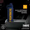 Campus Colors NCAA Stainless Steel Water Bottle - Twist on cap - 24 oz - Carry Clip - Keeps Your Drinks Hot or Cold for Hours (West Virginia Mountaineers - Navy) view 3