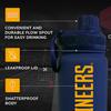 Campus Colors NCAA Stainless Steel Water Bottle - Twist on cap - 24 oz - Carry Clip - Keeps Your Drinks Hot or Cold for Hours (West Virginia Mountaineers - Navy) view 4