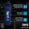 Campus Colors NCAA Stainless Steel Water Bottle - Twist on cap - 24 oz - Carry Clip - Keeps Your Drinks Hot or Cold for Hours (Villanova Wildcats - Navy) view 2