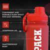 Campus Colors NCAA Stainless Steel Water Bottle - Twist on cap - 24 oz - Carry Clip - Keeps Your Drinks Hot or Cold for Hours (NC State Wolfpack - Red) view 4