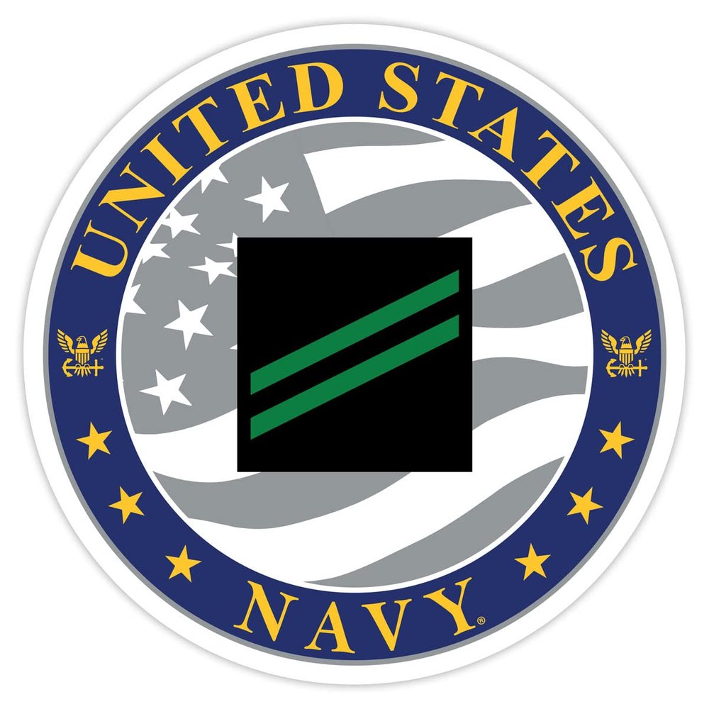 7.62 Design E-2 Airman Apprentice 3.5" U.S. Navy Rank Decal