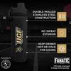 Campus Colors NCAA Stainless Steel Water Bottle - Twist on cap - 24 oz - Carry Clip - Keeps Your Drinks Hot or Cold for Hours (Central Florida Knights - Black) view 2
