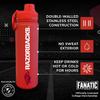 Campus Colors NCAA Stainless Steel Water Bottle - Twist on cap - 24 oz - Carry Clip - Keeps Your Drinks Hot or Cold for Hours (Arkansas Razorbacks - Cardinal) view 2