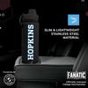 Campus Colors NCAA Stainless Steel Water Bottle - Twist on cap - 24 oz - Carry Clip - Keeps Your Drinks Hot or Cold for Hours (Johns Hopkins Blue Jays - Black) view 3