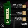 Campus Colors NCAA Stainless Steel Water Bottle - Twist on cap - 24 oz - Carry Clip - Keeps Your Drinks Hot or Cold for Hours (USF Bulls - Green) view 2