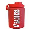 Campus Colors NCAA Stainless Steel Water Bottle - Twist on cap - 24 oz - Carry Clip - Keeps Your Drinks Hot or Cold for Hours (Wisconsin Badgers - Red) view 1