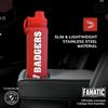 Campus Colors NCAA Stainless Steel Water Bottle - Twist on cap - 24 oz - Carry Clip - Keeps Your Drinks Hot or Cold for Hours (Wisconsin Badgers - Red) view 3