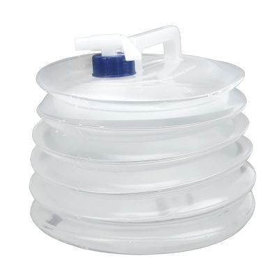 Foldable Water Container, Collapsible Water Container with Spigot Portable Water Storage Jug Carrier for Outdoor Camping Hiking Climbing(15L)