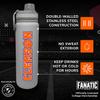 Campus Colors NCAA Stainless Steel Water Bottle - Twist on cap - 24 oz - Carry Clip - Keeps Your Drinks Hot or Cold for Hours (Clemson Tigers - Sport Gray) view 2