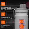 Campus Colors NCAA Stainless Steel Water Bottle - Twist on cap - 24 oz - Carry Clip - Keeps Your Drinks Hot or Cold for Hours (Clemson Tigers - Sport Gray) view 4