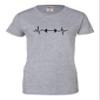 XX-Large Athletic Heather Women Barbell Heartbeat Weightlifting Gym Workout Gift Idea T-Shirt view 2