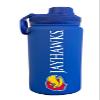 Campus Colors NCAA Stainless Steel Water Bottle - Twist on cap - 24 oz - Carry Clip - Keeps Your Drinks Hot or Cold for Hours (Kansas Jayhawks - Royal) view 1