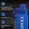 Campus Colors NCAA Stainless Steel Water Bottle - Twist on cap - 24 oz - Carry Clip - Keeps Your Drinks Hot or Cold for Hours (Kansas Jayhawks - Royal) view 4
