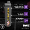 Campus Colors NCAA Stainless Steel Water Bottle - Twist on cap - 24 oz - Carry Clip - Keeps Your Drinks Hot or Cold for Hours (LSU Tigers - Sport Gray) view 2