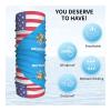 American Oklahoma Flag Neck Gaiter Face Mask, Sun Dust Protection Neck Wraps Balaclava, Reusable Masks Scarf Bandana Multicolor view 4