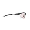 RUDY PROJECT Propulse Sport Sunglasses for Running, Cycling, Pickleball, Golf and any Outdoor Activity Propulse Matte Black Frame with ImpactX Photochromic 2 Red Lenses view 3