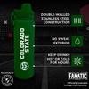 Campus Colors NCAA Stainless Steel Water Bottle - Twist on cap - 24 oz - Carry Clip - Keeps Your Drinks Hot or Cold for Hours (Colorado State Rams - Green) view 2