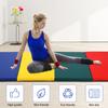 4'x8'x2 Folding Gymnastics Mat, Extra Thick High Density Anti-Tear Gym Exercise Pad with Carrying Handles, Hook and Loop Fastener, 4 Panel Tumbling Mat for Workout, MMA, Stretching Yoga view 2