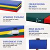 4'x8'x2 Folding Gymnastics Mat, Extra Thick High Density Anti-Tear Gym Exercise Pad with Carrying Handles, Hook and Loop Fastener, 4 Panel Tumbling Mat for Workout, MMA, Stretching Yoga view 3