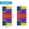 American Venezuelan Flag Watercolor Neck Gaiter Face Mask, Sun Dust Protection Neck Wraps Balaclava, Reusable Masks Scarf Bandana Multicolor view 2
