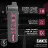 Campus Colors NCAA Stainless Steel Water Bottle - Twist on cap - 24 oz - Carry Clip - Keeps Your Drinks Hot or Cold for Hours (Mississippi State Bulldogs - Sport Gray) view 2