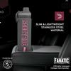 Campus Colors NCAA Stainless Steel Water Bottle - Twist on cap - 24 oz - Carry Clip - Keeps Your Drinks Hot or Cold for Hours (Mississippi State Bulldogs - Sport Gray) view 3