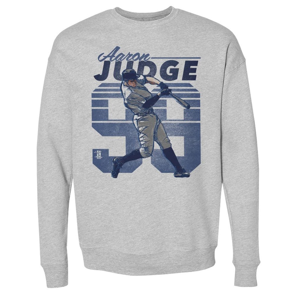 500 LEVEL Aaron Judge Sweatshirt (Crew Sweatshirt, XX-Large, Heather Gray) - Aaron Judge Retro B