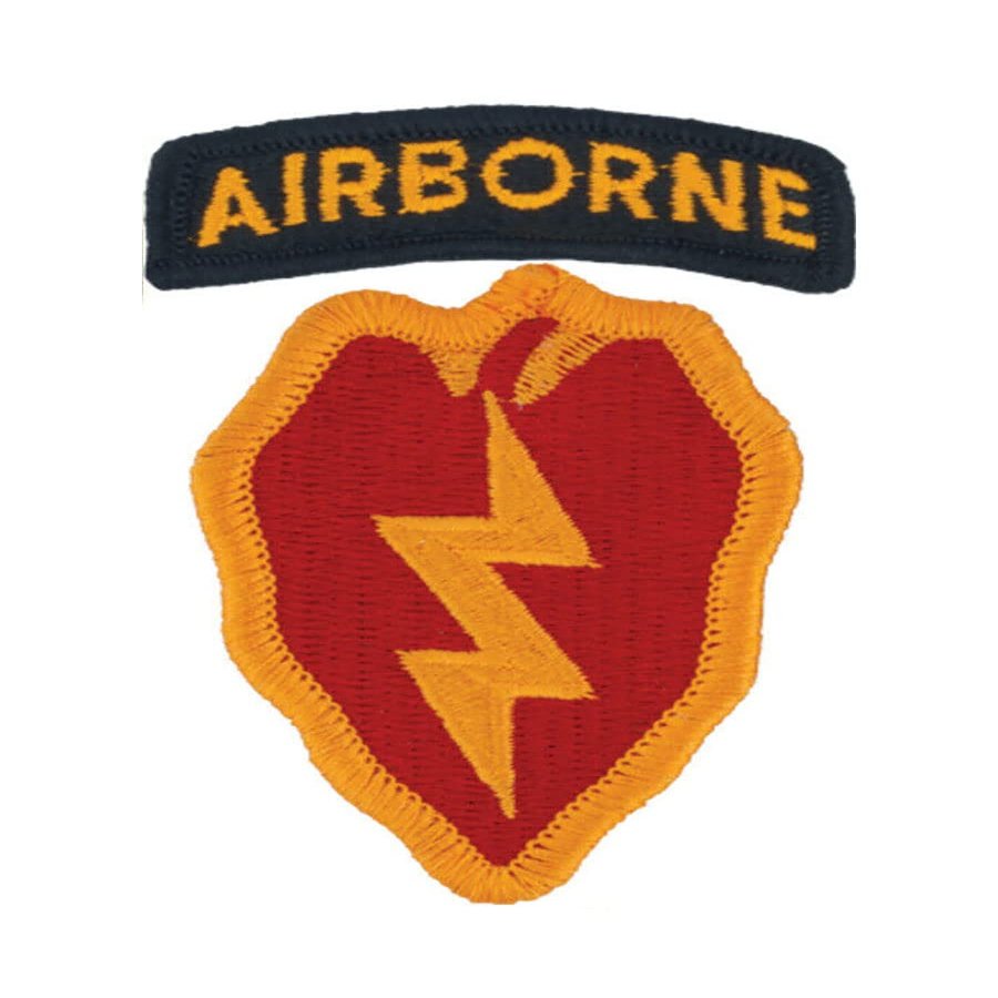 25 Infantry Division with Airborne TAB AGSU Full Color Patch (Military Issued)-Veteran Owned Business
