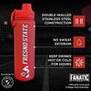 Campus Colors NCAA Stainless Steel Water Bottle - Twist on cap - 24 oz - Carry Clip - Keeps Your Drinks Hot or Cold for Hours (Fresno State Bulldogs - Red) view 2