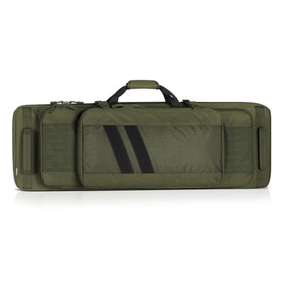 Savior Equipment Specialist Series Tactical Double Long Gun Bag Case Backpack 4 Pistol Handgun Storage, Lockable Zippers, Padded Drag Handles, w/Adjustable Shoulder Strap, 36 Inch Olive Drab Green