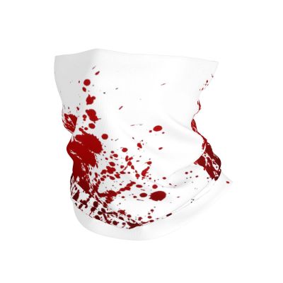 Blood Splatter Neck Gaiter Face Mask, Sun Dust Protection Neck Wraps Balaclava, Reusable Masks Scarf Bandana Multicolor