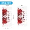 Blood Splatter Neck Gaiter Face Mask, Sun Dust Protection Neck Wraps Balaclava, Reusable Masks Scarf Bandana Multicolor view 2