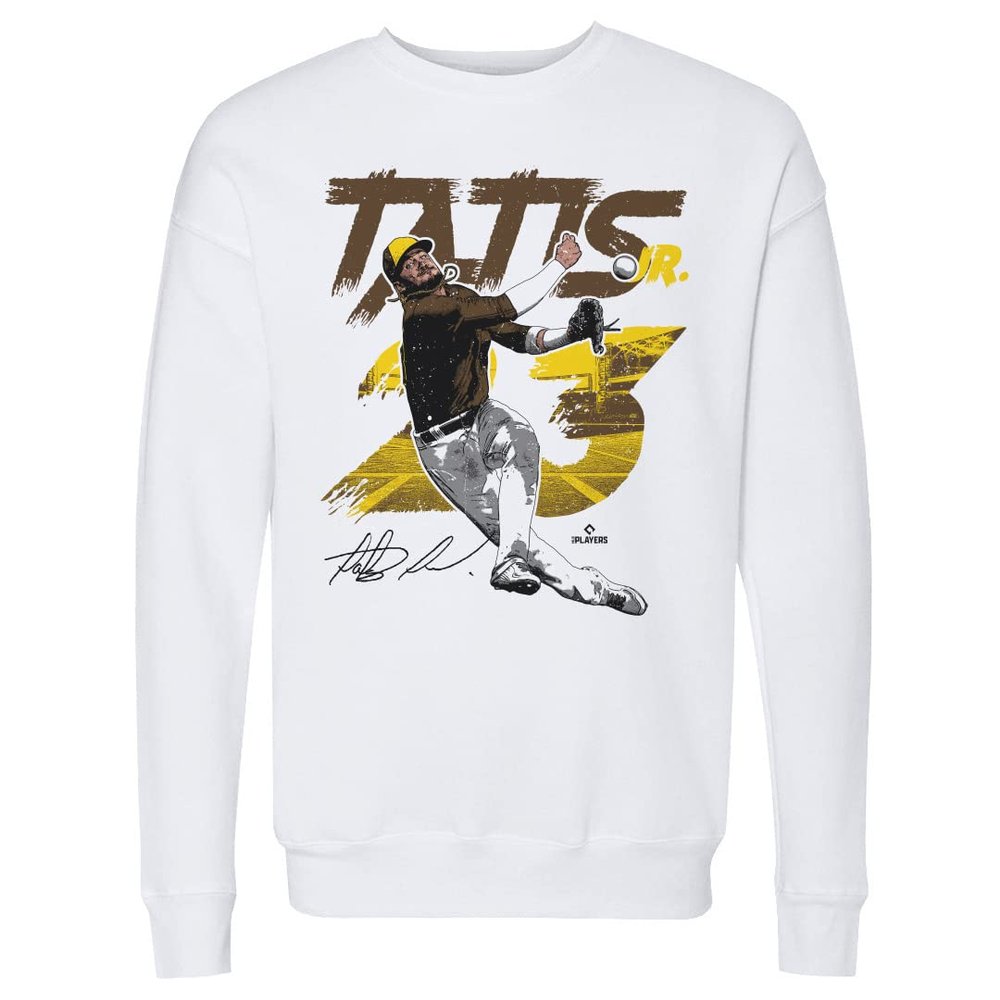 500 LEVEL Fernando Tatis Jr. Sweatshirt (Crew Sweatshirt, XX-Large, White) - Fernando Tatis Jr. Rough