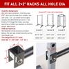 SYL Fitness Olympic Weight Plates Holder Power Rack Attachment Weights Storage Rack, Fit 2x2" Rack (All Hole Size) view 3