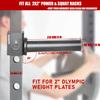 SYL Fitness Olympic Weight Plates Holder Power Rack Attachment Weights Storage Rack, Fit 2x2" Rack (All Hole Size) view 4