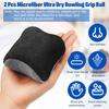 Lewtemi 2 Pcs Microfiber Ultra Dry Bowling Grip Ball, Microfiber Bowling Rosin Bags for Hands for Golf Lifting Rock Climbing Tennis Gymnastics (Black and Gray) view 3