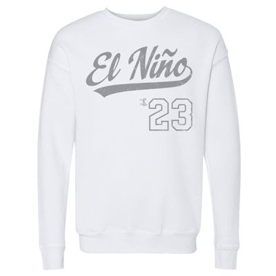 500 LEVEL Fernando Tatis Jr. Sweatshirt (Crew Sweatshirt, XX-Large, White) - Fernando Tatis Jr. El Nino 2019 Players Weekend Script S